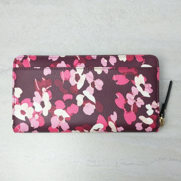 Kate Spade Floral Young Lane Lacey Zip Wallet - Picture 8 of 8